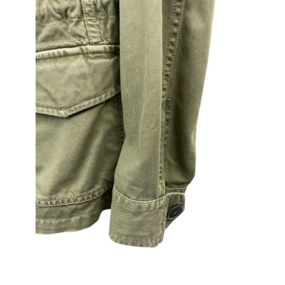 Madewell Utility Coat Womans Small Jacket Olive Green Military Field Small Patch - Picture 12 of 13